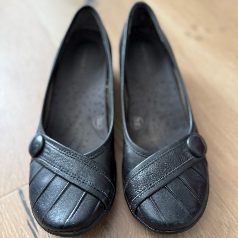 Hush Puppies Sonnet Black Leather Loafers